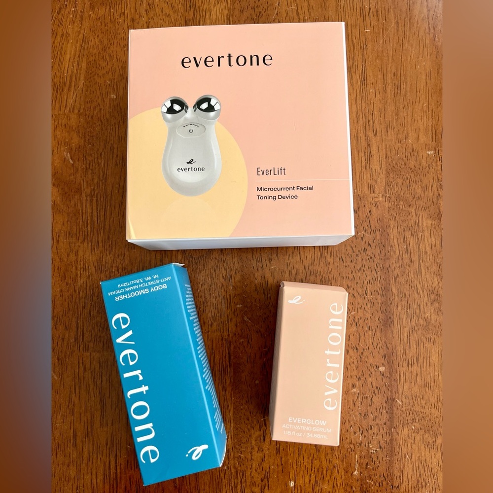 Evertone EverLift Microcurrent Facial Toning Device NIB